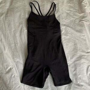 Abercrombie YPB Black Strappy Bodysuit